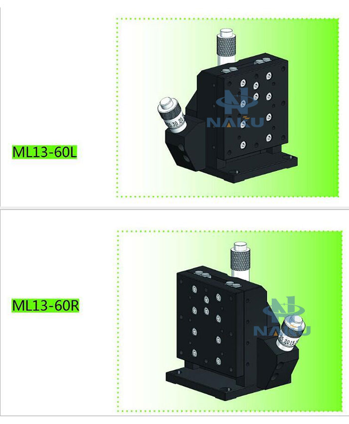 Z-axis Displacement Lift Manual Fine Tuning Platform ML13-60L ML13-60R 60*60